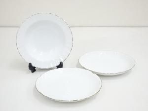 大倉陶園　金彩プレート2種3客